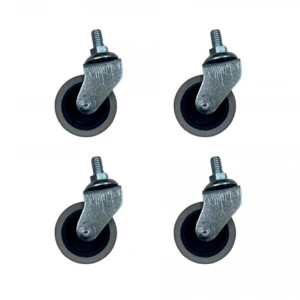 Furç Vidalı Bilyalı Teker - 20x50 - Gri HKS178 - 4 Adet