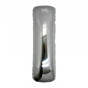 I Harf Folyo Balon Gümüş Renk  40 İnç