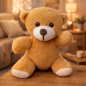 Peluş Oyuncak Ayı (Kahverengi-25cm)