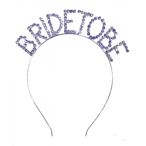 Kristal Taşlı Gümüş Renk Bride To Be Gelin Tacı