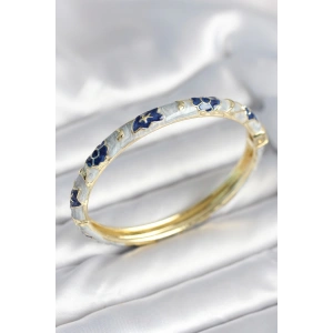 Mavi Renk Detaylı Mineli Kelepçe