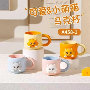 Seramik Kupa Bardak (Mıknatıslı Kedi)