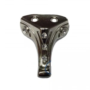 Moda Taşlı Ahşap, Mdf, Sunta Sandık Ayağı, Kutu Ayak 3,5 cm - Nikel