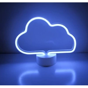 Neon Işıklı Bulut Masa Gece Lambası USB+Pil