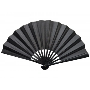 Plastik Kumaş Yelpaze 12li Siyah