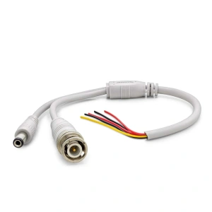 Power Jak Kablo Dc + Bnc 30Cm (HDX5531 Beyaz)