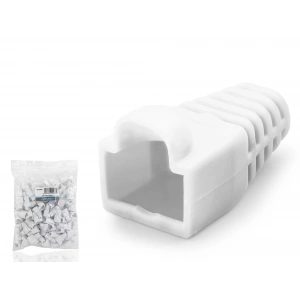 Rj45 Konnektör Papuç - 100 Adet Beyaz (ND2433 / Poşet Paket)