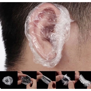 Su Geçirmez Kulak Örtüleri Su Geçirmez Kulak Kapları Duş İçin 100 Adet