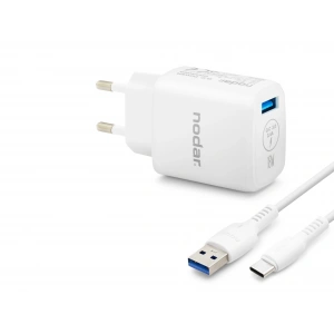 Type-C Qc 3.0 Hızlı Şarj Seti 18W 3.4A Usb Adaptörlü - Beyaz ND1010