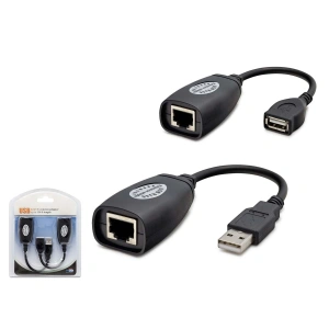 USB RJ45 Kablolu Uzatıcı Seti 45m (HDX5008 Siyah)