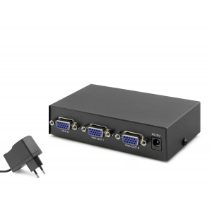 Vga Splitter 1 In 2 Out 200 Mhz - Siyah HDX1277
