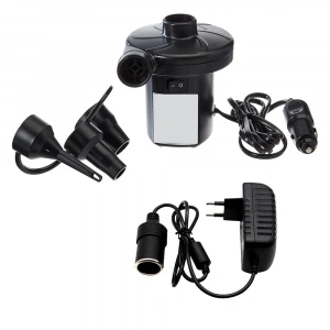 Yatak - Havuz Şişirme Boşaltma Pompası Araç Çakmak + 220V Çift Başlık