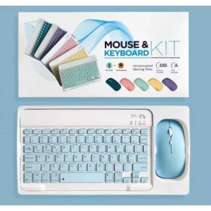 ZR20Km Mavi Kablosuz Klavye Mouse Set