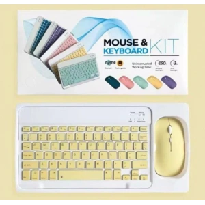 ZR20Km Sarı Kablosuz Klavye Mouse Set