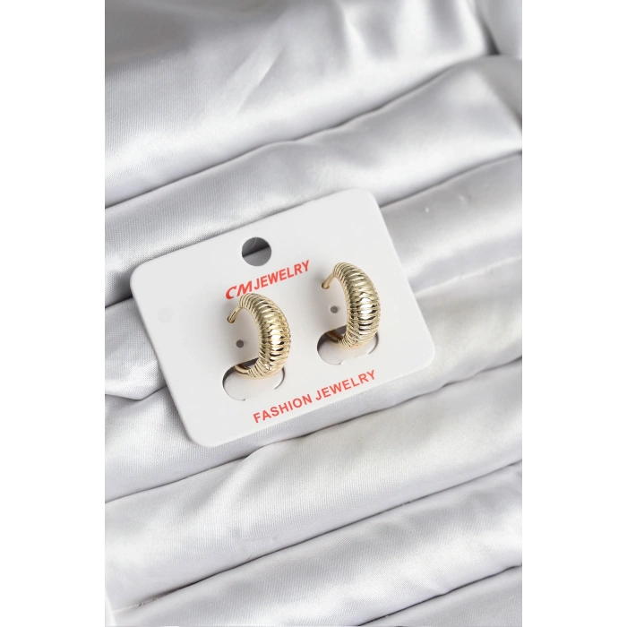 14K Gold Renk Kaplama CM Kadın Küpe