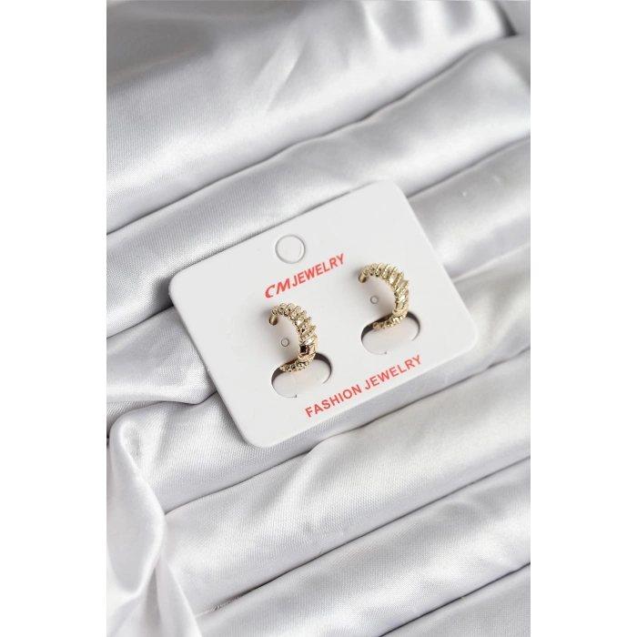 14K Gold Renk Kaplama CM Kadın Küpe