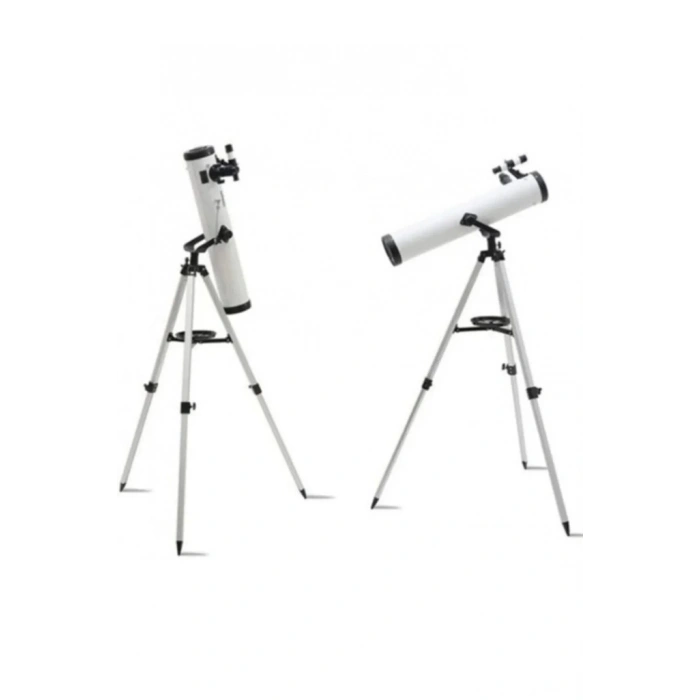 76x700 Profesyonel Aynalı  Uzay Teleskopubeyaz