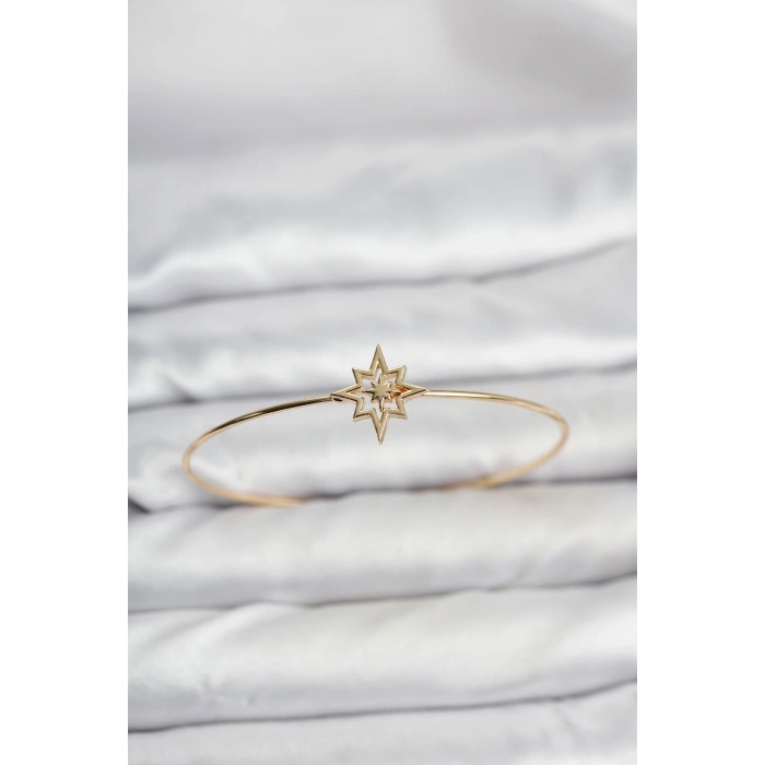 Kutup Yıldızı Model Gold Renk Bileklik