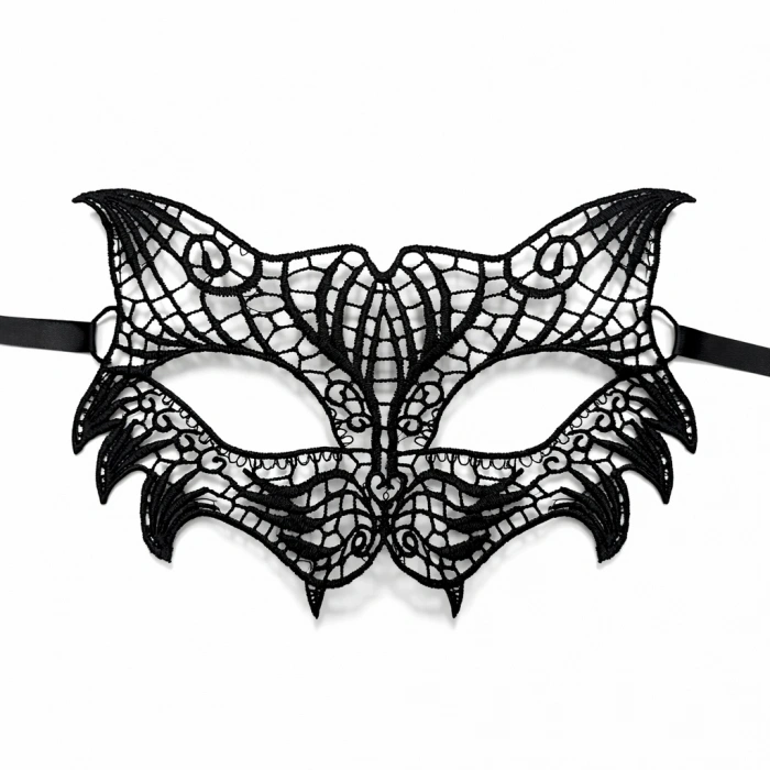 Siyah Dantel Venedik Maskesi Kadın – Zarif Parti  Balo Maskesi 3 No