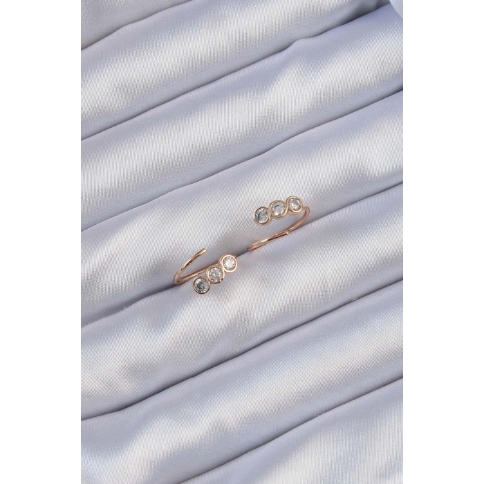 Xuping Rose Renk Zirkon Taşlı Su Yolu Küpe