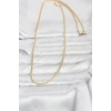 CM 14K Gold Renk Dolgun Zincir Model 60 cm Kadın Kolye