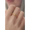 Gold Renk Halat Düğüm Model Kadın Yüzük