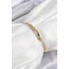 Pirinç Dikdörtgen Model Gold Renk Xuping Bebek Künyesi