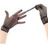 Siyah Renk Likralı File Eldiven Parmaklı Örgü Eldiven Yetişkin Boy