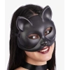 Siyah Renk Lüks Kedi Maskesi 12x13 Cm