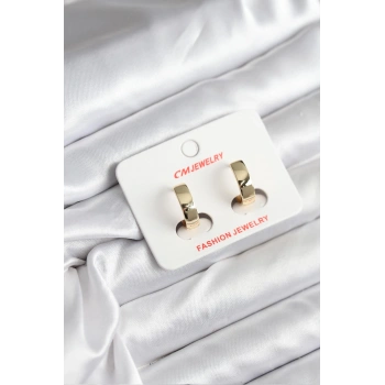 14K Gold Renk Kaplama CM Kadın Küpe