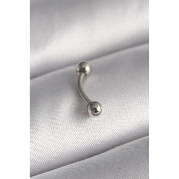 316L Çelik Gümüş Renk Topçuk Model Piercing