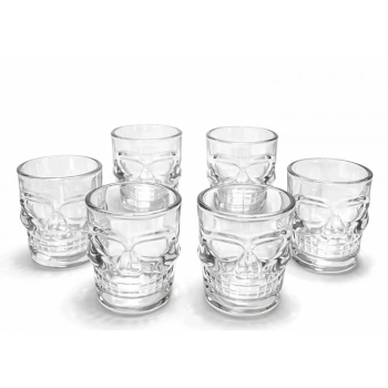 6lı Cam Kurukafa Bardak Seti Alk5116