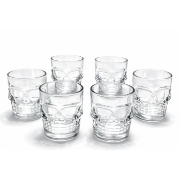 6lı Kurukafa Cam Shot Bardağı Alk2151