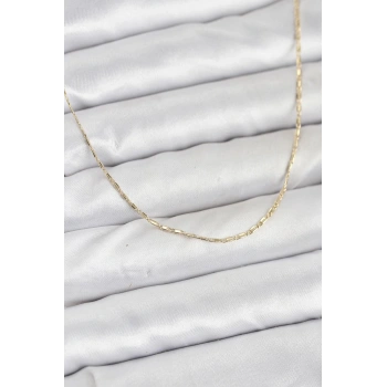 CM 14K Gold Renk Kesme Model 60 cm Kadın Kolye