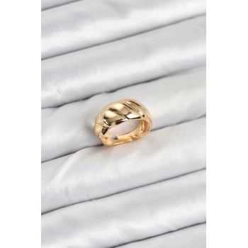 Gold Renk Bombeli Sarmal Yüzük