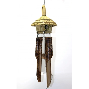 Hasır Kuş Yuvalı Bambu Çan 3dıarta-13