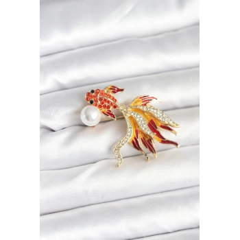 Japon Balığı Model Broş