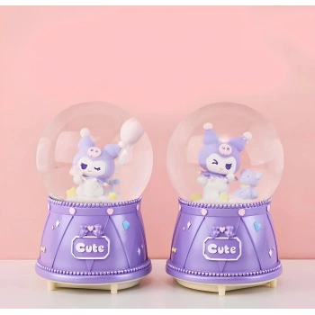 Kuromi Işıklı Müzikli Kar Küresi Orta Boy Alk3118