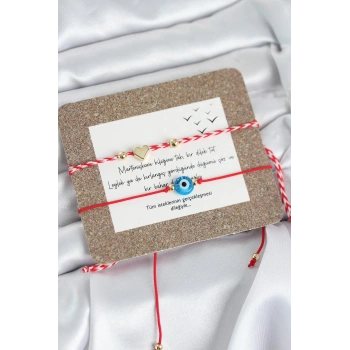 Marteniçka Bileklik 2li Nazar ve Kalp Model