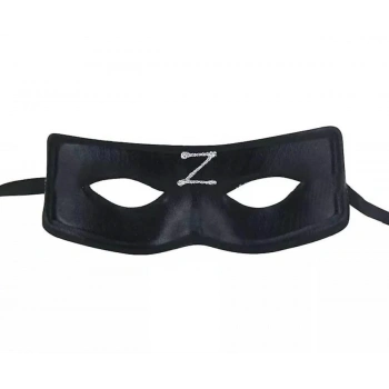 Zorro Maskesi Arkadan Lastikli Z Baskılı