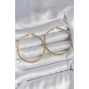 316 Çelik Gold Renk 53 mm Halka Model Kadın Küpe
