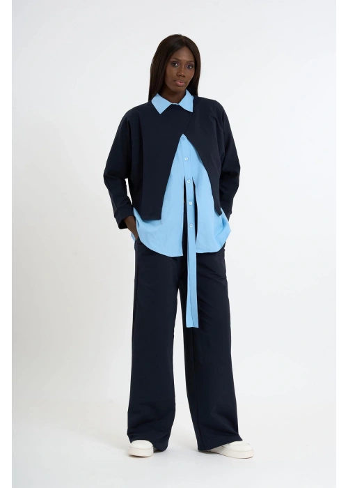 3-Piece Set – Navy & Blue