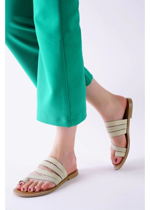 Aboll Bej Cilt Terlik