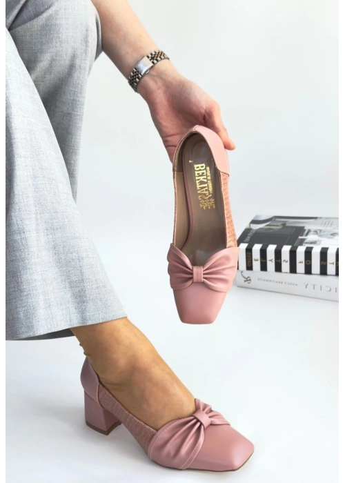 Agnet Pudra Cilt Topuklu Ayakkabı