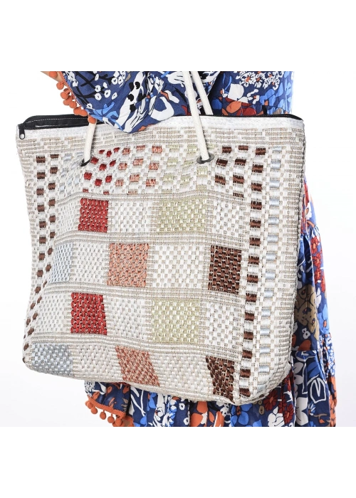 Ajda Renkli Plaj Çantası