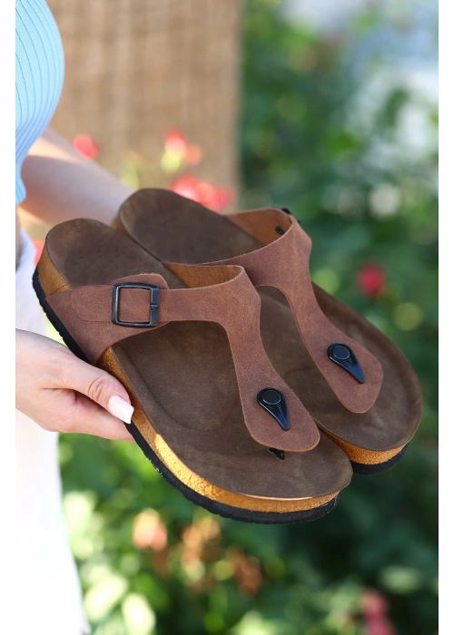 Aksar Taba Nubuk Parmak Arası Terlik