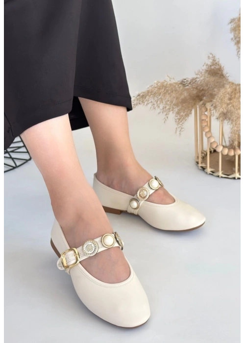 Atnis Bej Cilt Babet Ayakkabı