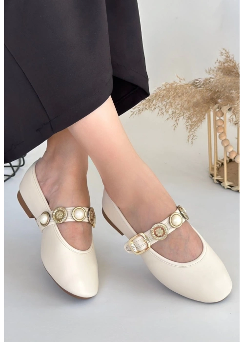 Atnis Bej Cilt Babet Ayakkabı