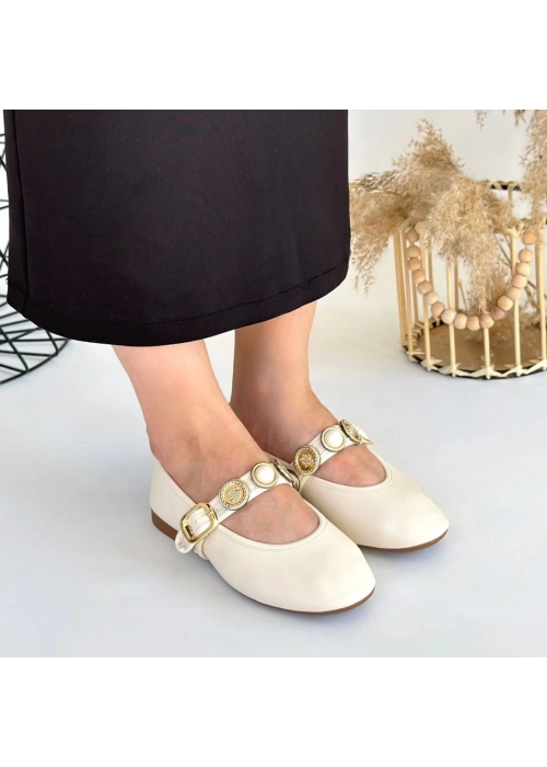 Atnis Bej Cilt Babet Ayakkabı