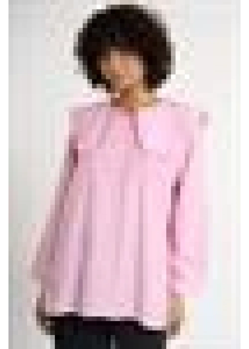 Baby Collar Striped Shirt | Pink